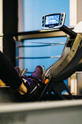 footwear person on gym equipment exercising shoe
